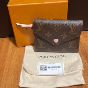 Louis Vuitton, Victorine Wallet, Monogram Rose Ballerine